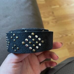 Lucky Brand Black Studded Belt